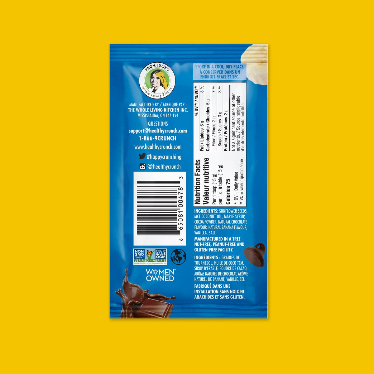 Chocolate Banana Seed Butter Single Serve